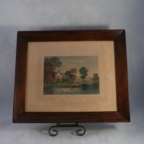 Antique Tombleson Hand Colored Engraving Print Medmenham Abbey C1840 - Picture 6 of 6